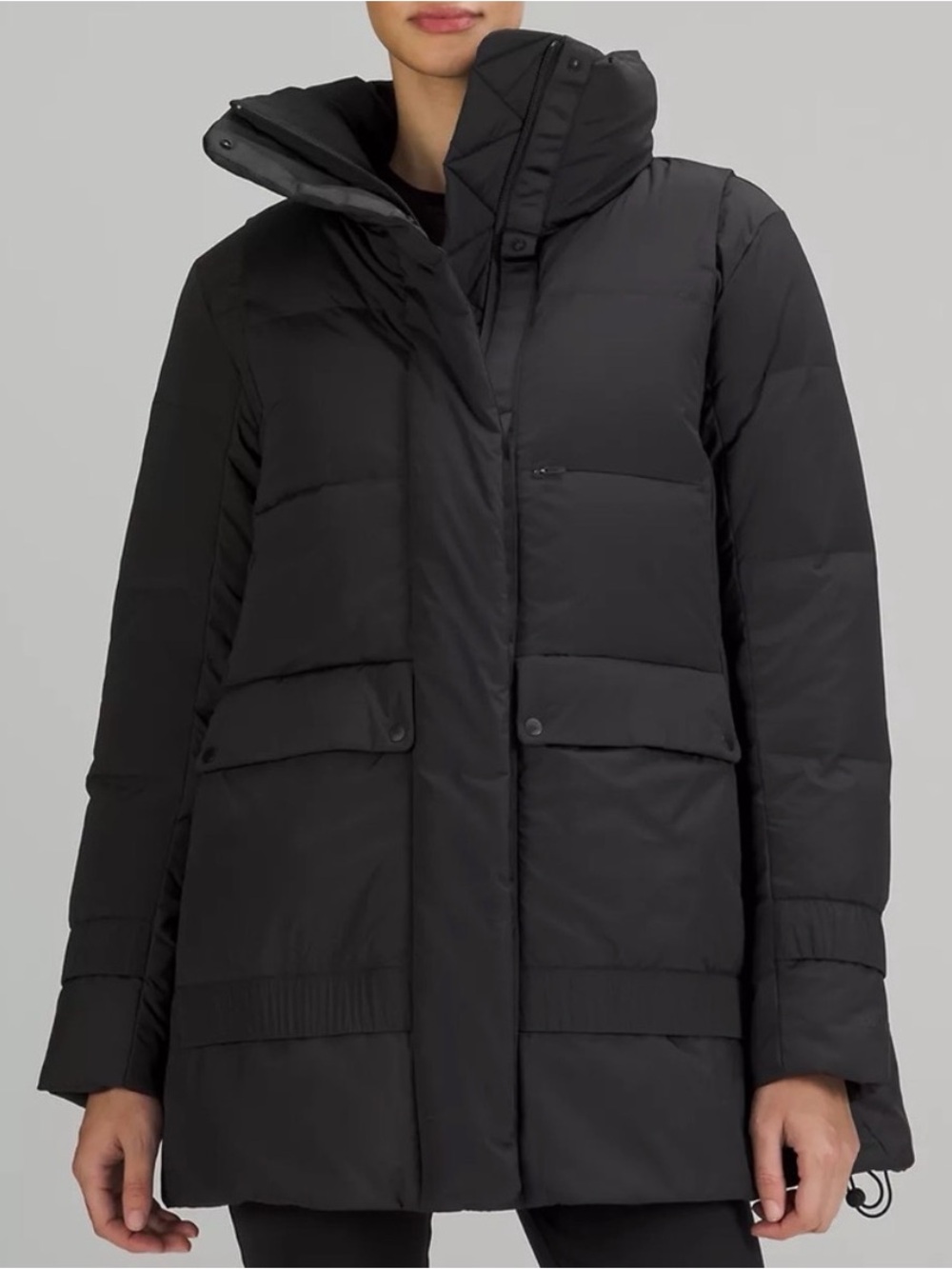 Lululemon Women’s Black Puffer Coat Insulated Down Winter Jacket